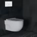 Унитаз с инсталляцией Roxen StounFix Slim 538465 с унитазом 530155-01 с кнопкой Santi 410280W