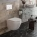 Унитаз с инсталляцией Roxen StounFix Slim 533876 с унитазом 530185-02 с кнопкой Santi 410280W