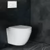 Унитаз с инсталляцией Roxen StounFix Slim 533876 с унитазом 530185-02 с кнопкой Santi 410280W