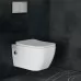 Унитаз с инсталляцией Roxen StounFix Slim 569118 с унитазом 530135-01X с кнопкой Santi 410280M