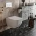 Унитаз с инсталляцией Roxen StounFix Slim 540025 с унитазом 530145-01 с кнопкой Santi 410280W