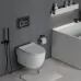 Унитаз с инсталляцией Roxen StounFix Slim 545591 с унитазом 530155-01 с кнопкой Santi 410280B
