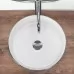 Умывальник Rea Sami Brush Silver 36x36 U3304 белый/серебристый