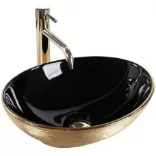 Умывальник Rea Sofia Black Gold Bru..