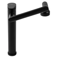 Смеситель для умывальника Rea Paco Black matt B0536 черный матовый