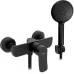 Смеситель для душа Rea Dart B3302 black matt черный матовый