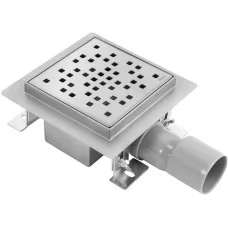Душевой трап Rea DOTS 120x120 G6202 nickel matt никель матовый