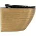 Унитаз Rea Carlo Flat Gold Brush Black C3300 золотой матовый