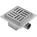Душевой трап Rea Cross 120x120 G6200 nickel matt никель матовый