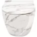 Унитаз Rea Carlos rimless Lava Shiny C0536 белый мрамор