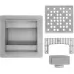 Душевой трап Rea DOTS 120x120 G6202 nickel matt никель матовый