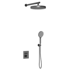 Душевая система Vincea Inspire VSFW-3I21T2GM вороненая сталь
