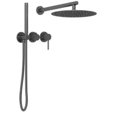 Душевая система Vincea Groove VSFW-4G01GM вороненая сталь