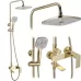 Душевая система Rea Storm gold P9531 золотой глянец