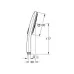 Душевая лейка Grohe Rainshower SmartActive 130 Cube 26551LS0 хром
