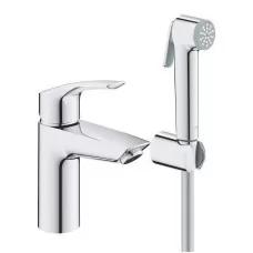 Смеситель с гигиенической лейкой Grohe Eurosmart 23124003 с гигиеническим душем, хром