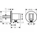 Шланговое подключение Hansgrohe Fixfit S 26888000 с держателем хром