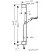 Душевой гарнитур Hansgrohe Vernis Blend Vario 65 см 26275000 хром