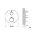 Смеситель для душа Grohe Grohtherm 24076000 (внешняя часть) хром