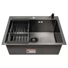 Кухонная мойка Arfeka ECO AR 600*500+CL AR+DS AR BLACK