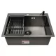 Кухонная мойка Arfeka ECO AR 600*500+CL AR+DS AR BLACK