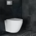 Унитаз с инсталляцией Roxen StounFix Slim 614314 с унитазом 530185-02 с кнопкой Steel 420280G