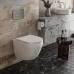 Унитаз с инсталляцией Roxen StounFix Slim 605017 с унитазом 530185-02 с кнопкой Caspia 410280M