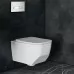 Унитаз с инсталляцией Roxen StounFix Slim 639404 с унитазом 530145-01 с кнопкой Glass 430280W