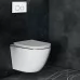 Унитаз с инсталляцией Roxen StounFix Slim 728092 с унитазом 530110-01G с кнопкой Santi 410260W