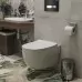 Унитаз с инсталляцией Roxen StounFix Slim 646666 с унитазом 530155-01 с кнопкой Glass 430280B
