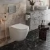 Унитаз с инсталляцией Roxen StounFix Slim 597373 с унитазом 530185-01 с кнопкой Caspia 410280M