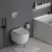 Унитаз с инсталляцией Roxen StounFix Slim 627320 с унитазом 530155-01 с кнопкой Steel 420260G