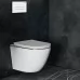 Унитаз с инсталляцией Roxen StounFix Slim 850609 с унитазом 530110-01G с кнопкой Caspia 410280W