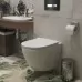 Унитаз с инсталляцией Roxen StounFix Slim 642915 с унитазом 530185-01 с кнопкой Glass 430280B