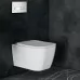 Унитаз с инсталляцией Roxen StounFix Slim 634687 с унитазом 530135-01 с кнопкой Glass 430280W