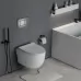 Унитаз с инсталляцией Roxen StounFix Slim 618703 с унитазом 530155-01 с кнопкой Steel 420280G