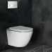 Унитаз с инсталляцией Roxen StounFix Slim 904965 с унитазом 530110-01G с кнопкой Glass 430280W​