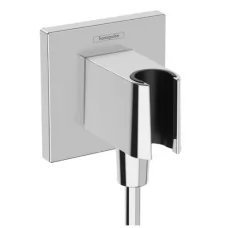 Шланговое подключение Hansgrohe Fixfit E Square 26889000 с держателем хром