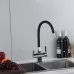 Смеситель для кухни под фильтр Gappo G4395-30 xром/черный
