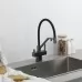 Смеситель для кухни под фильтр Gappo G4395-69 оружейная сталь/черный