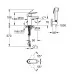 Смеситель с гигиенической лейкой Grohe Cosmopolitan 23125000 хром