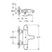 Смеситель для ванны Grohe Grohtherm 1000 34155003 хром