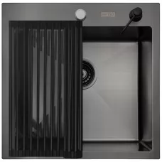 Кухонная мойка Arfeka ECO AR 500*500+RM AR+DS AR BLACK