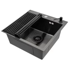 Кухонная мойка Arfeka ECO AR 500*500+RM AR+DS AR BLACK DECOR