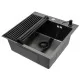 Кухонная мойка Arfeka ECO AR 500*500+RM AR+DS AR BLACK DECOR