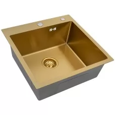 Кухонная мойка Arfeka ECO AR 500*500 GOLD PVD NANO