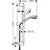 Душевой комплект Hansgrohe Crometta 85 27763000