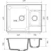 Кухонная мойка GRANFEST QUARZ Z-09