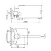 Смеситель для ванны Frap F2263-30F-2 Хром