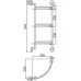 Полочка Ledeme L3307-3 хром
